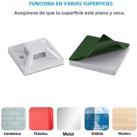 50/100pcs Soporte Para Cables Durable Clip Abrazadera Organizador De Cable Para Tablero De Pedales Gestor De Cableado Exterior - details 5