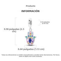 Encantos Originales 925 Platinados Para Mujer Con Zirconia Joyería Moda Para Pulseras Hechas De Cuentas De Moda - details 13