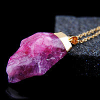 Collar De Gota De Amatista Irregular Para Mujer Collar De Cristal Sanador De Chakra Piedra De Citrine Regalo De Cumpleaños - details 13