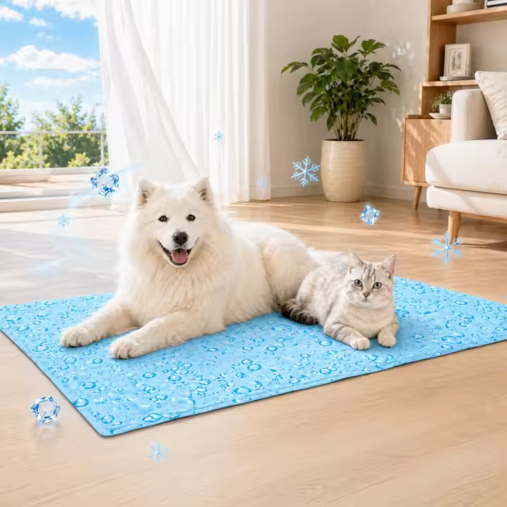 PAWDLE Alfombrilla Refrescante para Mascotas, Esterilla de enfriamiento hidratante para mascotas, Almohadilla de enfriamiento de verano para mascotas, Esterilla de enfriamiento para cama de perro/gato, Adecuada para mascotas medianas/pequeñas - 1