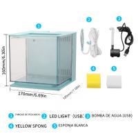 Filtro Trasero Para Acuario Pequeño USB Colorido Para Escritorio Oficina Hogar Material Plástico Decoración De Pez - details 1