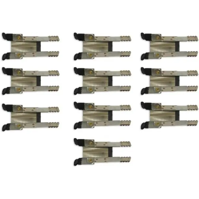 FERPASA® - Pinzas para Bloqueo de Persianas, Cierre Antirrobo para Persianas de Acero Inoxidable. Resistencia, Robustez y Seguridad para su Hogar. Packs de 2, 4, 6 y 10 uds. (10 Uds. Bolsa) - 1