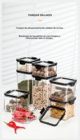 Jars De Almacenamiento Para Cocina Grandes Y Herméticos De Plástico Resistente a La Humedad Set De Cajas De Temporada Para El Hogar - details 0