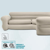 Sofá rinconera hinchable INTEX 257x203x76 cm - details 3