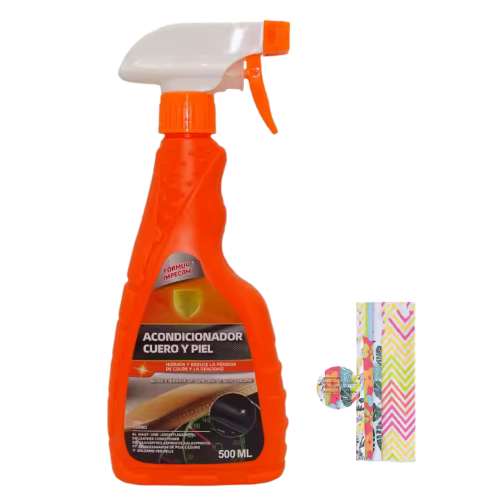 picolar Acondicionador Especial para Tapicería de Cuero y Piel de Coche 500ML + REGALO UN BAYETA de MICROFIBRA 30*40 - 1
