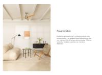 CREATE - Ventilador de techo 40W silencioso motor blanco aspas 100% madera oscura, varios tamaños - WIND STYLANCE - details 5