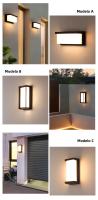 Lámpara De Pared LED Exterior IP65 Impermeable 24W AC85-265V Luz Blanca Cálida Para Patio Jardín Iluminación Exterior - details 1