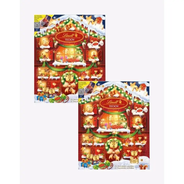 Lindt Pack de 2 Calendarios Adviento TEDDY - 1