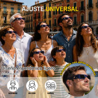 Life Basics Pack 12 Gafas Eclipse Solar Homologadas | Certificación CE y EN ISO 12312-2 | Gafas para Ver el Eclipse Solar 2026 | Observación Segura del Sol | Eclipse Total 12 de Agosto de 2026 España - details 2
