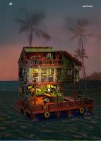 Bloques De Construcción Creativos De Pesca Cabin Wharf Modelo De Pueblo Con Figuras Mini Bricks Juguete Para Niños - details 11