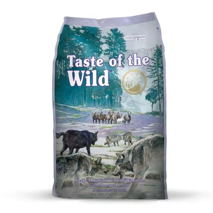 Taste of the Wild Sierra Mountain es un pienso inspirado por la naturaleza y es fácil de digerir, apto para todas las razas de perros, sea cual sea su tamaño y peso. - 1