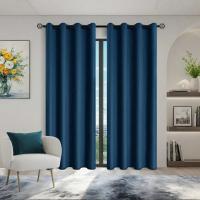 1pc Cortinas De Blackout Total 100% Con Grommets Para Sala De Estar Y Dormitorio Material De Poliéster Resistente Al Químico - details 6
