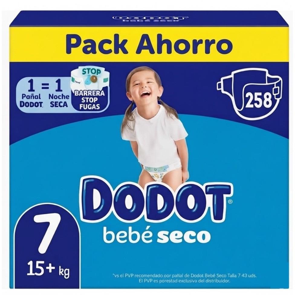 Dodot Bebé Seco - Pack Ahorro Pañales. Disponible en tallas 3, 4, 5, 6 y 7.
