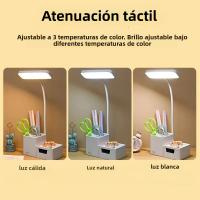 Lámpara De Mesa Recargable 3000XHH Con Soporte Para Lápiz Luz De Lectura USB LED Táctil Dimmable Protección Ocular Para Dormitorio Y Estudio - details 0
