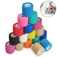 6PCSCotton Gauze Bandage Breathable Self-adhesive Elastic for Outdoor Sports Wrist Elbow Knee Ankle Wrap Non-woven Fabric - details 0