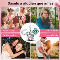 Encanto De Mariposa Plateado En Plata Con Circonia Bola Redonda Colgante Para Pulsera O Collar DIY Joyería De Moda Irregular - details 128