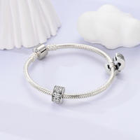 Encantos Originales 925 Platinados Para Mujer Con Zirconia Joyería Moda Para Pulseras Hechas De Cuentas De Moda - details 22