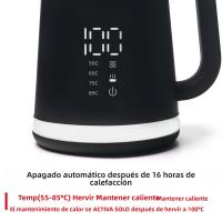 Hervidor Eléctrico De Acero Inoxidable 1.6L 1500W Rápido Cierre Automático Y 16 Horas Calor Mantenido Cuerpo Táctil Frío Protección De Secado - details 3