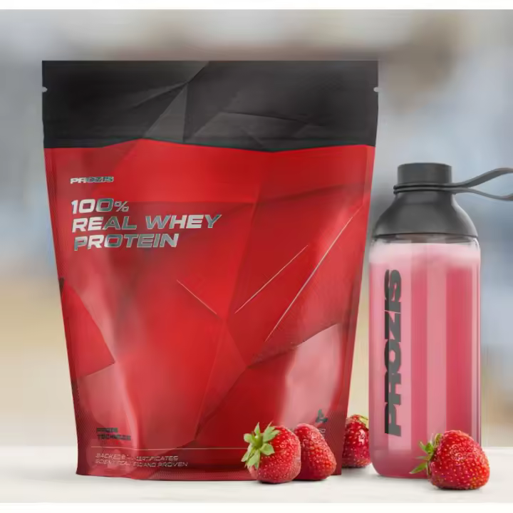 100% REAL WHEY PROTEIN (1KG) - Prozis Alta calidad Sin azúcares añadidos Deliciosos sabores - 1