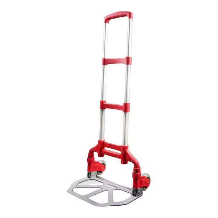 Carretilla de Mano para Transportar Materiales - Plegable y Fácil Transporte 100x40 cm - Plegada: 63x39cm - Sube Escaleras Fácil Carretilla de Mano Portátil Plegable Carro Ligero Aluminio Equipaje Hogar Almacén Jardín Oficina Coche (CA001 608 25490 D1) - 1