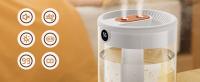 VICYOL S&D 𝗛𝘂𝗺𝗶𝗱𝗶𝗳𝗶𝗰𝗮𝗱𝗼𝗿 𝗣𝗼𝗿𝘁𝗮́𝘁𝗶𝗹, Difusor Silencioso con Boquilla Doble de Gran Capacidad 2l con Pantalla LCD de Humedad con Cable USB-C y Luz, para Habitación. - details 2