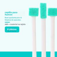 Set De 8 Pinceles De Limpieza Para Rincones Pequeños Y Ganchos Para Vaso Herramienta Para Limpieza De Ventanas Puertas Y Ranuras Ecológico Y Duradero - details 0