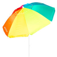 Aktive - Sombrilla de playa multicolor antiviento, protección UV50 con revestimiento plateado, mástil de metal 28/32 mm, sistema de inclinación, 8 varillas de fibra de vidrio, ventilación Max+Air y funda de transporte, ideal para playa y piscina - details 2