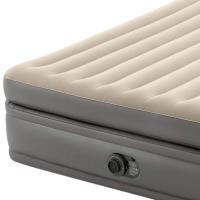 INTEX - Cama de aire Dura-Beam Prime Comfort Elevated, 152x203 cm, Fiber-Tech, plegado compacto, bolsa de almacenaje, peso máximo 272 kg, material flocado aterciopelado, 51 cm altura - details 5