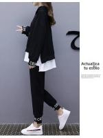 Conjunto De Pantalones Y Suéter Casual Para Mujer Talla Grande Estilo Coreano Moda Primavera Otoño 2026 Dos Piezas - details 13