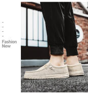 Zapatos Casuales Para Hombre De Lona Cómodos Y Ligeros Transpirables Zapatillas Planas Slip-on Para Conducir Talla Grande 47 - details 9