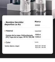 Botella De Agua GIANXI Deporte Con Gran Capacidad Y Taza Gruesa Para Exteriores Cubierta Doble Portátil Sellada Y Antigrado - details 19
