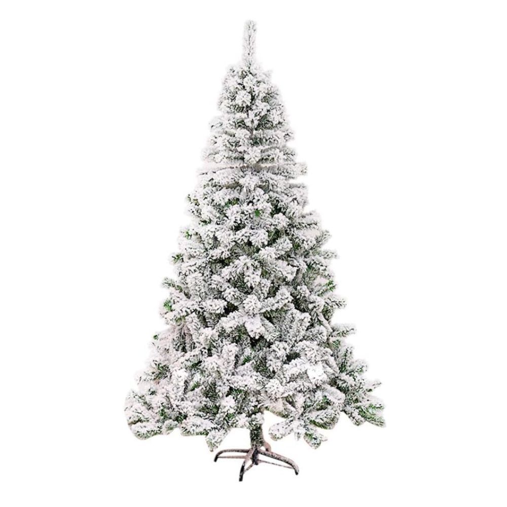 Árbol de Navidad Nevado Flocado Realista 120-210 cm Premium