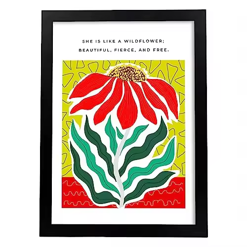 Nacnic Lámina Poster De Ella Es Como Una Flores Silvestres Cuadros Decorativos Para Tu Hogar - 1
