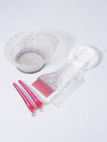 Set Profesional De Tinte Para Cabello 5 Piezas Con Cuencos De Tinte Peine De Cola Puntiagudo Y Peine Para Wig De Cabello Real - details 0