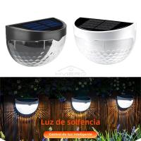 Lámpara Solar LED Para Valla Exterior Impermeable Luz De Pared Para Jardín Camino Terraza Decorativa Blanca Cálida Instalación Auto-Contenida - details 0