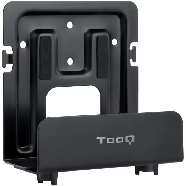 TOOQ TQMPM4776 - Soporte Universal de Pared Caja de Almacenamiento para Reproductor Multimedia / Consolas / Router Wi-Fi WiFi Inalámbrico / MiniPc / Barebone Max. 5Kg, Color Negro
