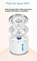 Fregadero Automático Para Mascotas Acero Inoxidable Bebedero Silencioso USB Con Luz LED Dispensador De Agua Para Gatos Y Perros - details 1