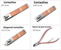 Nuevo Set De Tijeras Para Uñas En Rosa Oro Y Negro Herramientas De Belleza Para Pedicura Kit De Cuidado De Uñas De Acero Inoxidable - details 6