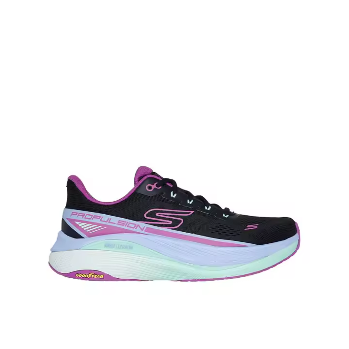 Skechers Max Cushioning Propulsion Zapatillas deportivas para mujer negras en textil 83850 - 1