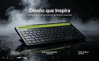 Teclado Inalámbrico Bluetooth SODANY Español (Ñ) con Soporte Tablet y Móvil. Doble Conexión, Silencioso, Ultrafino - details 1