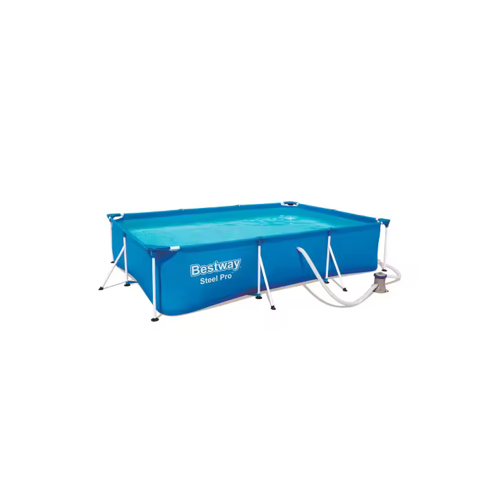 Piscina Desmontable Tubular Infantil Bestway Deluxe Splash Frame Pool 300x201x66 Cm con Depuradora de Cartucho de 1.249 Litros/hora - 1