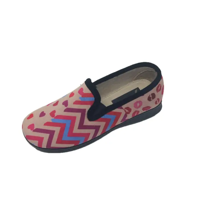 Zapatilla Mujer Color Fuxia Combinado Cerrada de talón Suela de Goma Ludiher - 1