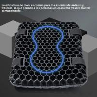 Almohadilla De Silla De Motocicleta Honeycomb Gel Con Telas De Malla 3D Absorbedor De Choque Alivio De Presión Transpirable - details 13