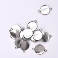 30Pcs Conector De Acero Inoxidable Para Cabochón Redondo Doble Anillo Base Cameo Bucle 6mm 8mm 10mm 12mm 14mm 16mm 18mm 20mm 25mm - details 6