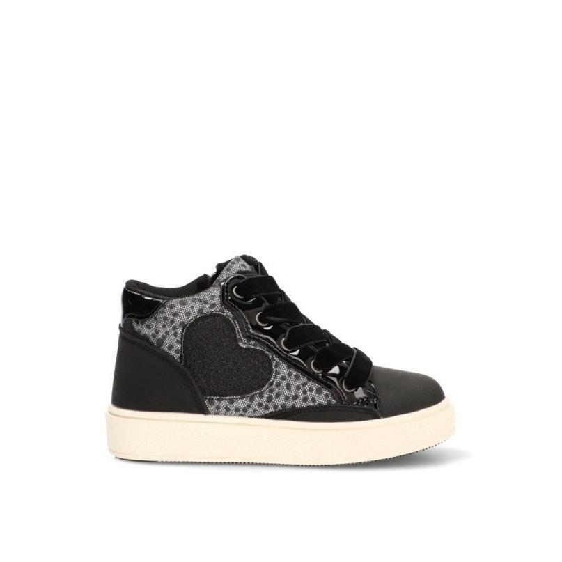 Botin Zapatillas Casual Luna Kids - Niña - Suela Plana - Modelo Rbs1515 - Color Negro