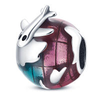 Encantos 925 Para Pulseras Originales 3MM Con Encantos De Tierra Plano Globo Calor Aire Cámara Viaje Joyería DIY Plata De Ley Zirconia - details 26