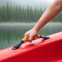 Correa De Nylon Resistente Para Remolques Y Barcos Con Asas Antideslizantes Y Tornillos Y Aros Para Kayak Canoa Y Raft - details 1