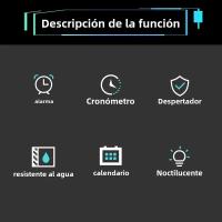 Reloj Deportivo Para Hombres 30M Impermeable Multifuncional Reloj Militar Digital Inteligente Reloj De Pulsera Electrónico Para Hombres Y Niños - details 4