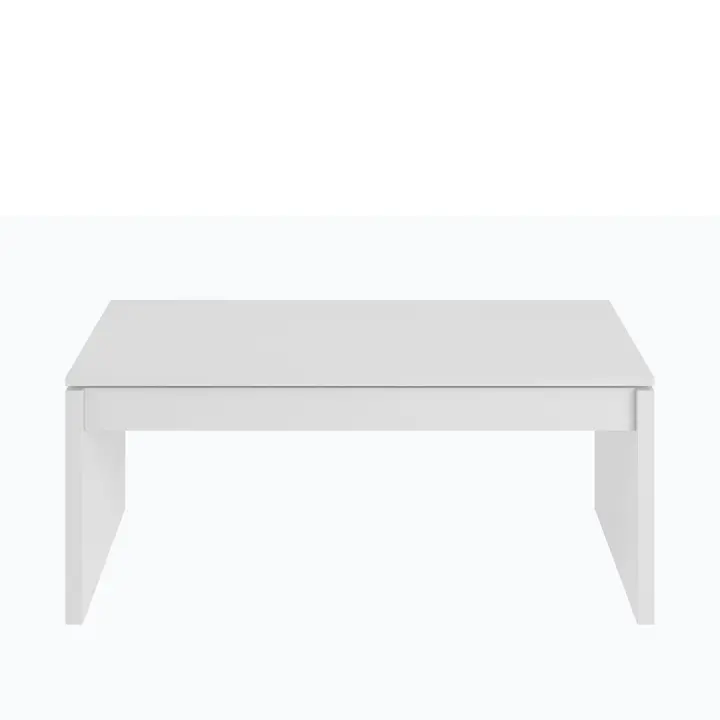 MESA CENTRO ELEVABLE 43X102X50 CM BLANCO BRILLO - 1