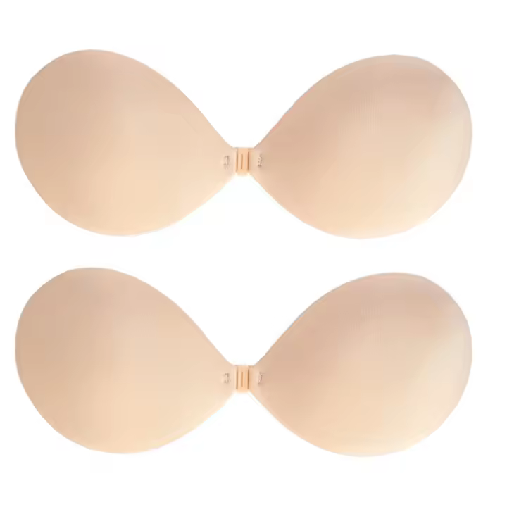 Sujetador Invisible Para Mujer Push up Adhesivo De Silicona Sin Costuras Cierre Frontal Sin Espalda Tirantes Bra De Yoga Transpirable - 1